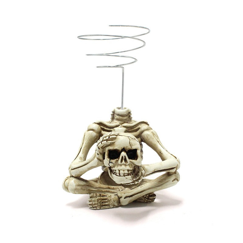 Skeleton air pineapple bracket ornament resin home courtyard ghost head - V.I.P Digital Presence