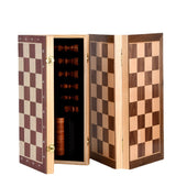 Wooden magnetic chess international checker solid wood chess pieces send the original queen two-in-one combination