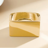 Retro personalized metal square mirror bracelet with frosted curve bracelet - V.I.P Digital Presence