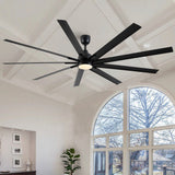 84 In Super Large Black Ceiling Fan with Remote Control - V.I.P Digital Presence