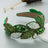 Headband Fashion Ball Rhinestone Pearl Leaf-Shaped Baroque Headband Exaggerated Wide-Brimmed Hair Accessories - V.I.P Digital Presence