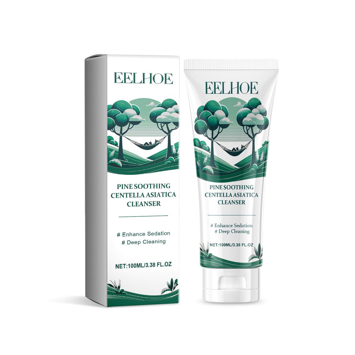 Pine Soothing Centella Asiatica Cleanser, Deep Clear Pores Soft Moisturizing Skin Moisturizing Non-Tight Cleanser - V.I.P Digital Presence