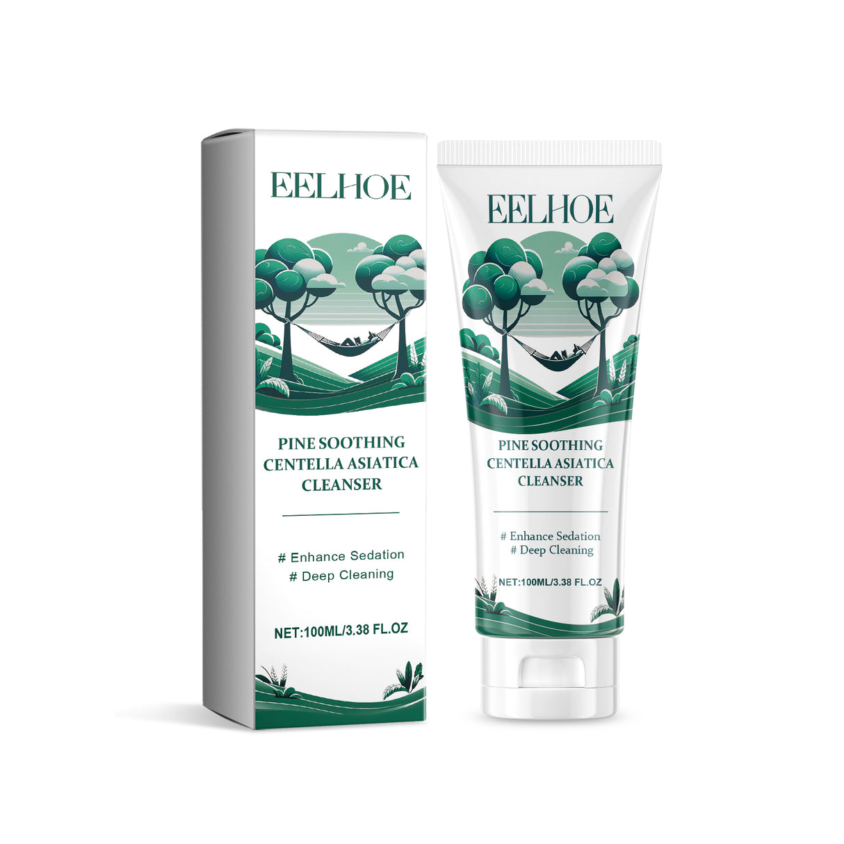 Pine Soothing Centella Asiatica Cleanser, Deep Clear Pores Soft Moisturizing Skin Moisturizing Non-Tight Cleanser - V.I.P Digital Presence
