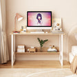 Computer desk, desktop room, simple desk, bedroom desk, student home desk, wooden desk with storage rack - V.I.P Digital Presence