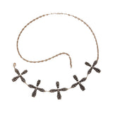Gothic style spider web iron chain body chain retro carved sunflower alloy waist chain - V.I.P Digital Presence