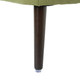 Barrel Chair, modern style chair, fabric armchair, club chair, solid wood leg cushion armchair, olive green waist pillow - V.I.P Digital Presence