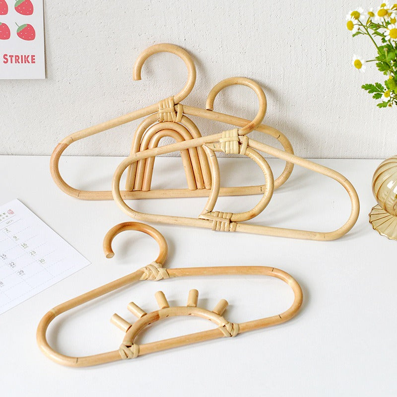 1pcs Handmade Vine Clothes Hanger Indonesian Vine Weaving Moon Sun Rainbow Style Children's Room Photography Room Decoration - V.I.P Digital Presence