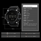 SKMEI 1384 Countdown Stopwatch Sport Watch Mens Watches Top Brand Luxury Men Wrist Watch Waterproof LED Electronic Digital Male Watch - V.I.P Digital Presence
