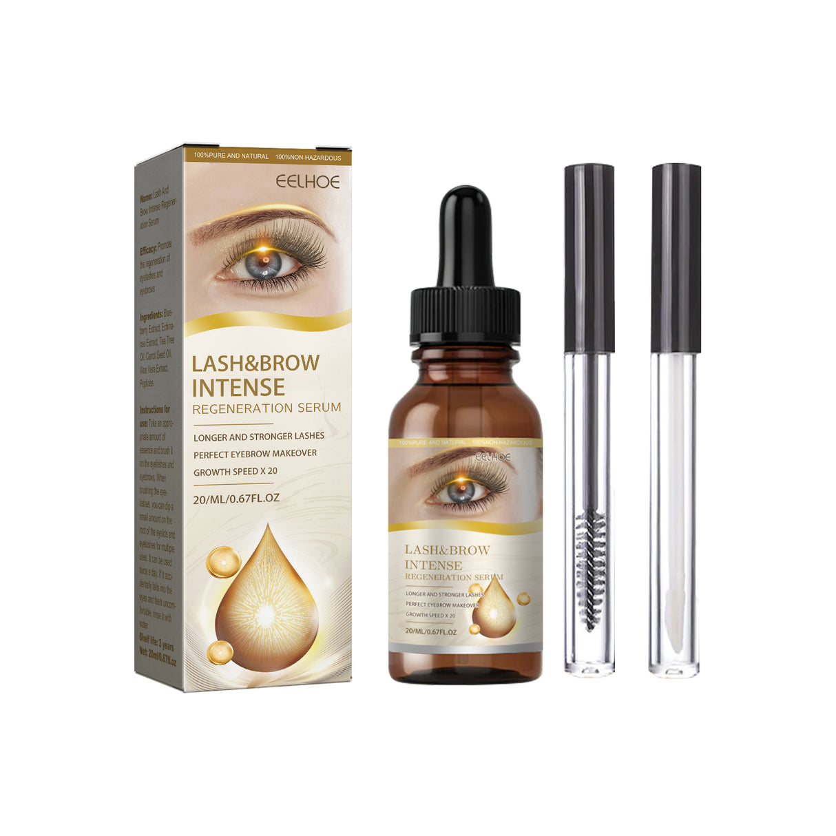 Mascara Gentle, Flawless, Long And Curling Eyelash Moisturizes Dark And Thick Brows - V.I.P Digital Presence
