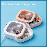 Jewelry box, portable travel storage box, hair accessories, earrings, earrings, bracelets, necklaces, headbands, portable push b - V.I.P Digital Presence