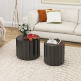 Coffee Table Set of 2, Round Coffee Table ,Nesting Coffet Table,End table,Circle Sidetable for Living room ,Bedroom - V.I.P Digital Presence