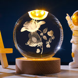 Starry Sky 3D Micro Landscape Crystal Ball Home Desktop Creative Interior Carving White Crystal Ball Ornament Craft Gift product - V.I.P Digital Presence