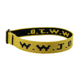 Alphabet Jacquard Printed Wrist Strap Bracelet Strap Unisex WWJD Bracelet Adjustable Bracelet - V.I.P Digital Presence