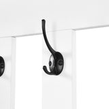 39.3'W70.8'H multifunctional corridor shoe cabinet with soft padded nail board and white clothes hanger with entrance hook - V.I.P Digital Presence