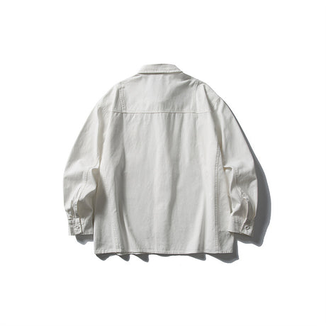 Pocket casual workwear shirt men's loose long sleeved shirt - V.I.P Digital Presence