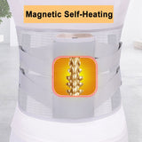 Orthopedic Tourmaline Self-heating Magnetic Steel Bone Waist Widen Belt Men Women Lumbar Support Back Brace Belt With 3pcs Pad - V.I.P Digital Presence