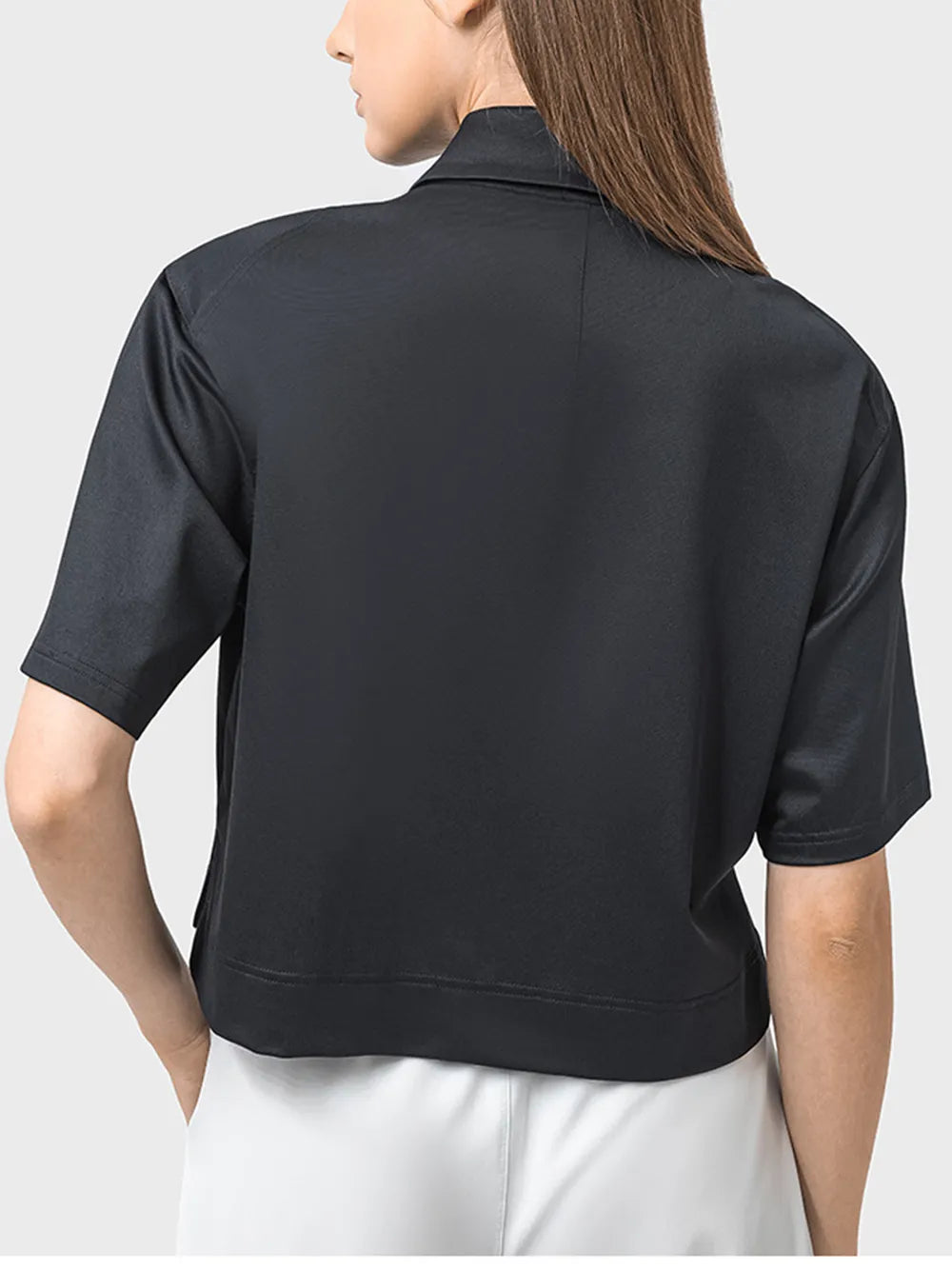 Half Button Short Sleeve Active T-Shirt - V.I.P Digital Presence