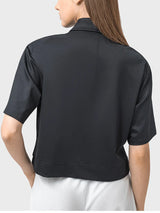 Half Button Short Sleeve Active T-Shirt - V.I.P Digital Presence
