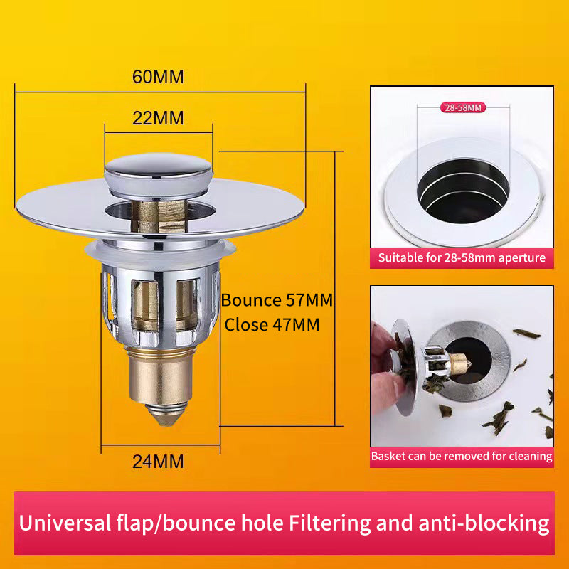 Bestlife Bathtub Sink Plug Bathroom Sink Drain Strainer Pop Up Sink Plug Stopper - V.I.P Digital Presence