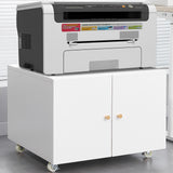 Office furniture Copier Cabinet white mobile pedestal file Printer Stand - V.I.P Digital Presence
