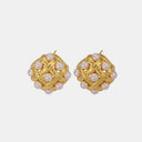 Copper Shell Pearl Stud Earrings - V.I.P Digital Presence