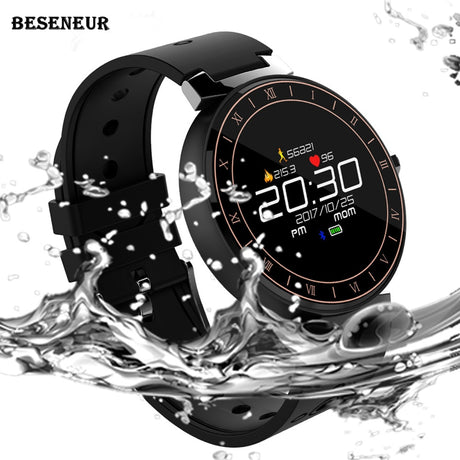 Beseneur L8 Smart Bracelet Heart Rate Minitor Blood Pressure IP68 Waterproof Fitness Band Bluetooth Sport Wristband for Swimming - V.I.P Digital Presence