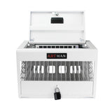 16 Bay Charging Cabinet for Laptop Chromebook Locking Charging Station-WHITE - V.I.P Digital Presence