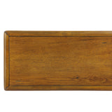 Solid wood end table, rectangular 23.6 inch narrow edge table with drawers, vintage bedside table， Antique Brown - V.I.P Digital Presence