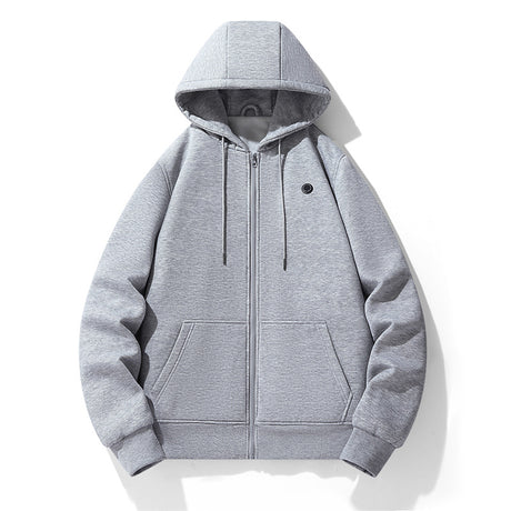 European and American zipper cardigan heating hoodie intelligent hooded five zone heating jacket outdoor warm electric clothing for men - V.I.P Digital Presence