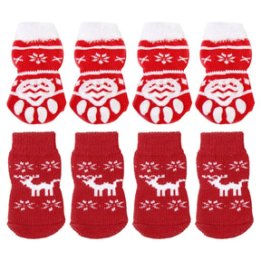 8pcs Pet Warm Cotton Socks Soft Anti Slip Claw Pattern Protect Feet Cold Snow Christmas Dog Cat Stockings Gifts - V.I.P Digital Presence