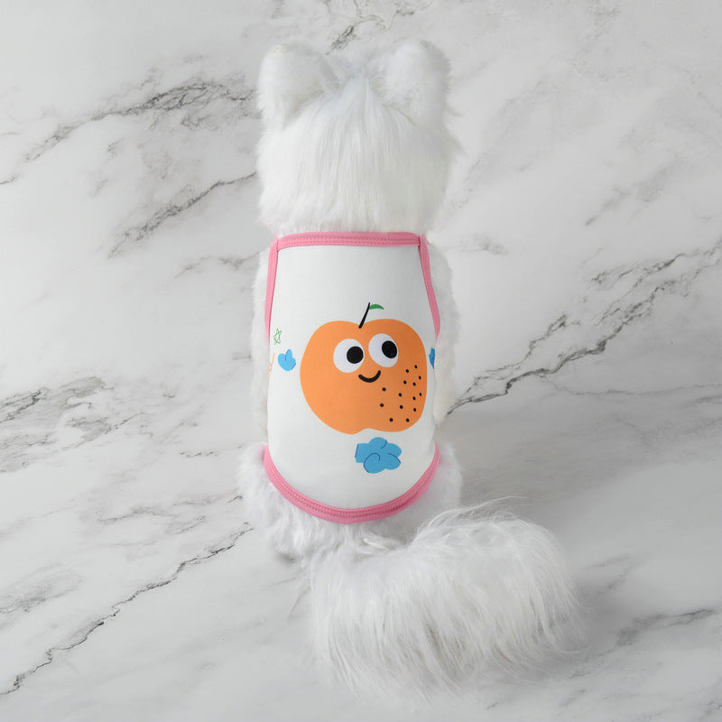 Pet supplies pet clothes cute fruit camisoles tank tops breathable pet sunscreen mosquito and insect repellent products - V.I.P Digital Presence