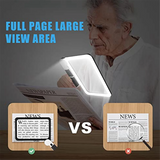 Full-Page 5X Magnifying Glass for Reading, Folding Lighted Magnifier with 48 LED Lights, Rectangular Handhold Magnifier - V.I.P Digital Presence