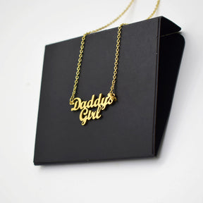 Daddy's Girl Necklace Parent's Daughter Family Member Collarbone Chain Father's Day Gift - V.I.P Digital Presence