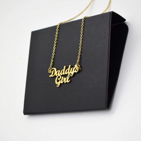 Daddy's Girl Necklace Parent's Daughter Family Member Collarbone Chain Father's Day Gift - V.I.P Digital Presence