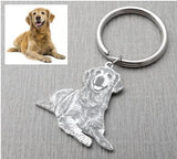 Family commemorative pet dog hang tag photo keychain couple photo titanium steel DIY necklace pendant customized - V.I.P Digital Presence