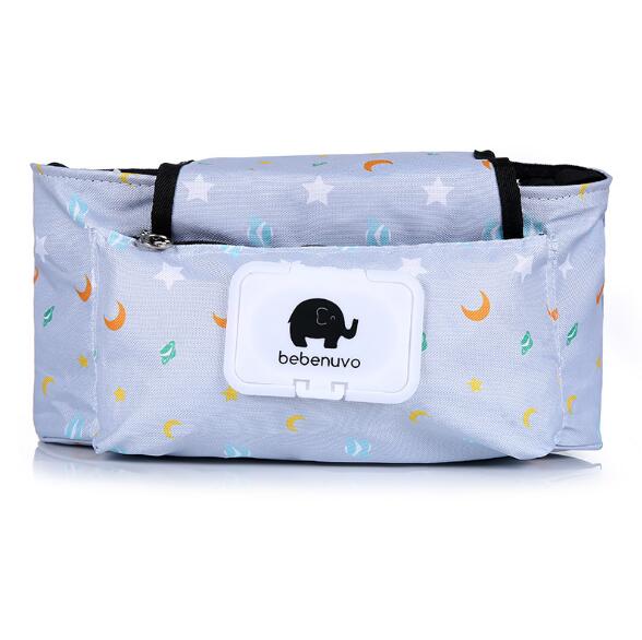 Print Strollers Baby Trolley Bag with Detachable Handbag Multifunctional Baby Stroller Organizer Pram Buggy Cart Hanging Bag XV2 - V.I.P Digital Presence