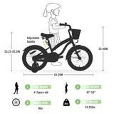Multiple Colors,Girls Bike for 4-7 Years Old Kids,16 inch wheel , Training Wheels Included - V.I.P Digital Presence