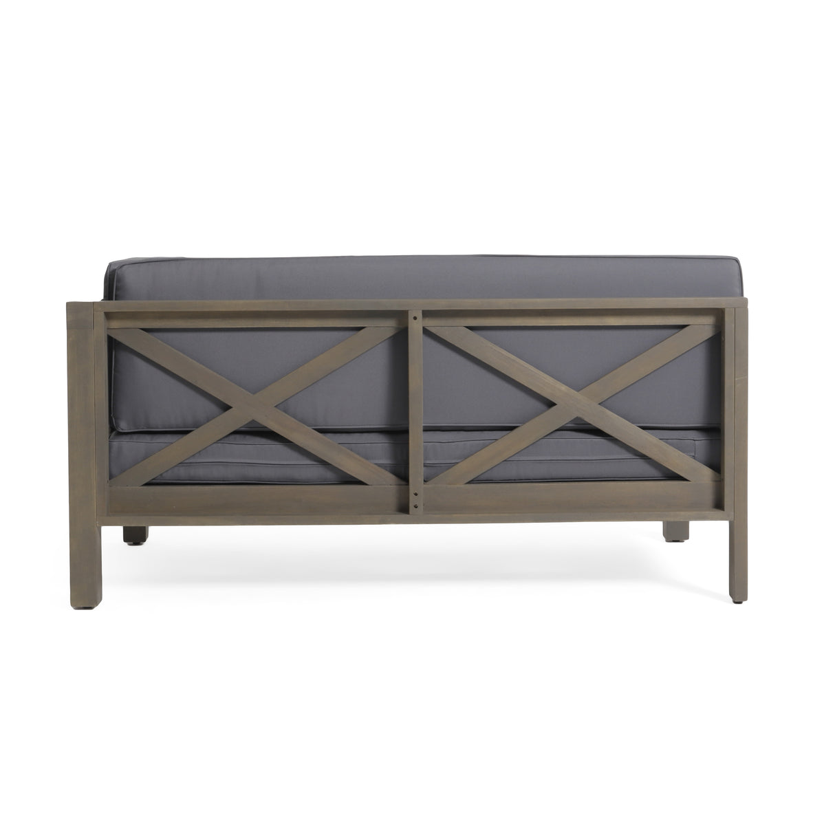 BRAVA X-BACK RIGHT CORNER BENCH, DARK GREY - V.I.P Digital Presence