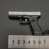New Empire 1:3 Glock G17 alloy keychain, realistic gun model with detachable soldier gear & bullets. - V.I.P Digital Presence