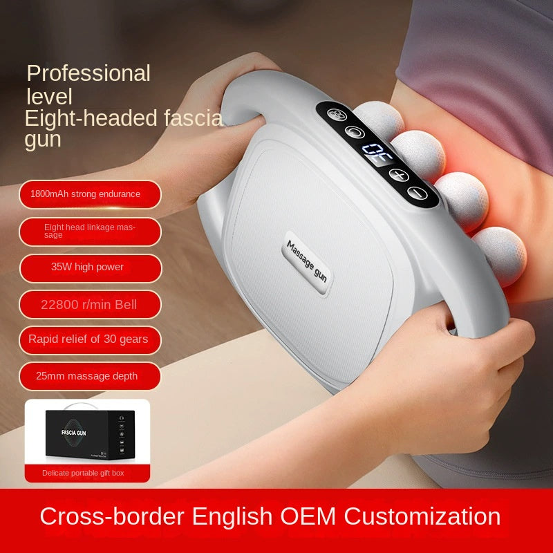 Cross-border Exclusive 16-Head Muscle Gun Multi-Head Strong Power Deep Tissue Massage English Version - V.I.P Digital Presence