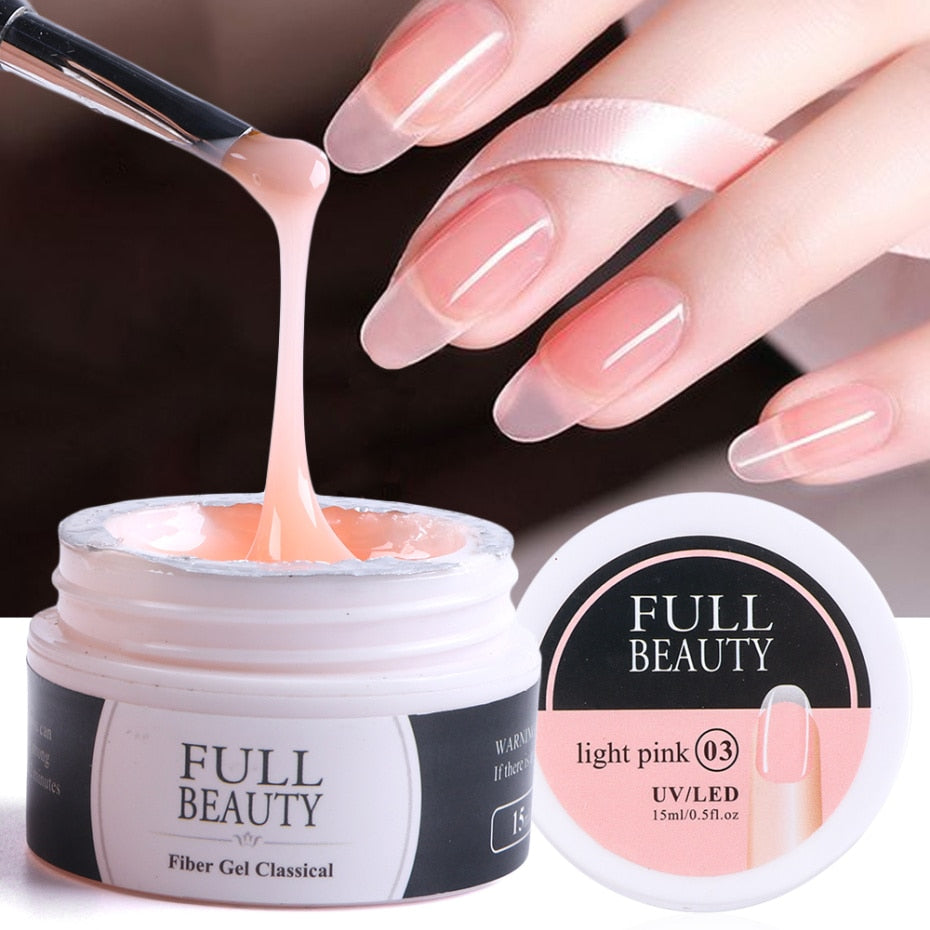 15ml Quick Building Gel for Nail Extension Acrylic White Clear UV Builder Gel Manicure Nail Art Prolong Forms Tips LA1623 - V.I.P Digital Presence