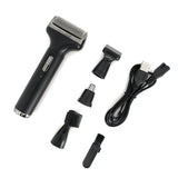 New Men's 4 in 1 Electric Razor Nose Hair Sideburns Knife Trimmer Eyebrow Grooming Set Compound - V.I.P Digital Presence