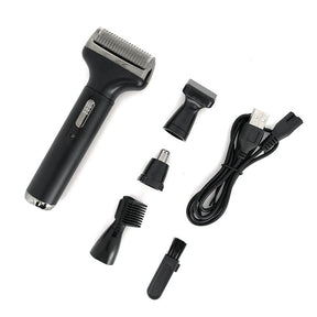 New Men's 4 in 1 Electric Razor Nose Hair Sideburns Knife Trimmer Eyebrow Grooming Set Compound - V.I.P Digital Presence