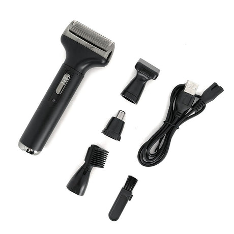 New Men's 4 in 1 Electric Razor Nose Hair Sideburns Knife Trimmer Eyebrow Grooming Set Compound - V.I.P Digital Presence