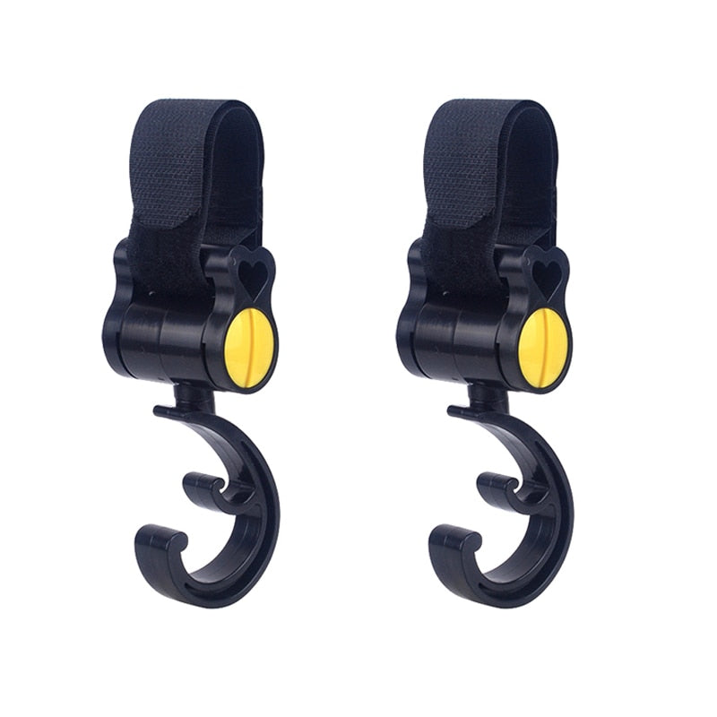 2pcs/ Baby Hanger Baby Bag Stroller Hooks Pram Rotate 360 Degree baby car seat accessories stroller organizer - V.I.P Digital Presence