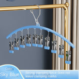 Clothes Hanger with Multiple Clips for Home Use Retractable Travel Space-Saving Indoor Bra and Panty Drying Rack Circular Design for Balcony - V.I.P Digital Presence