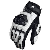 Motorcycle Gloves black Racing Genuine Leather Motorbike white Road Racing Team Glove men summer winter - V.I.P Digital Presence