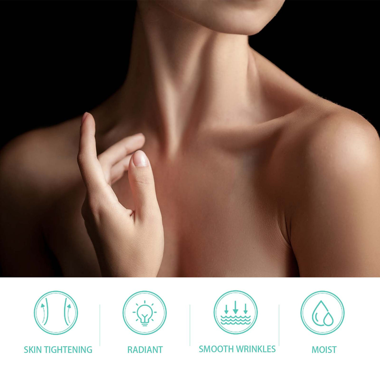 Crema reafirmante para el cuello, aclara las líneas de expresión, reafirma, ilumina la piel, hidratante, antiarrugas, reafirmante y lifting.