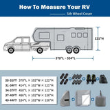 Umbrauto 5th Wheel RV Cover Upgraded 7 Layers Top Anti-UV Waterproof Breathable Camper Covers - V.I.P Digital Presence