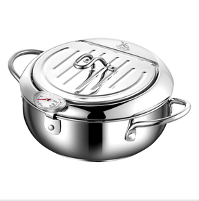 Household stainless steel tempura fryer with filter controlled temperature small fryer small mini fryer - V.I.P Digital Presence